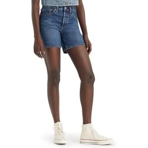 Levi's 501 Pleased to Meet You Women's High Rise Mid Thigh Jean Shorts - Size 34